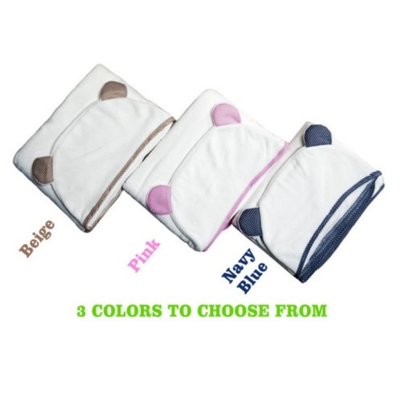 PREMIUM Baby Hooded Towel & Washcloth Set - Pink - Picture 7 of 7